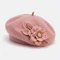 UancNer™ Blush Floral Veil Beret