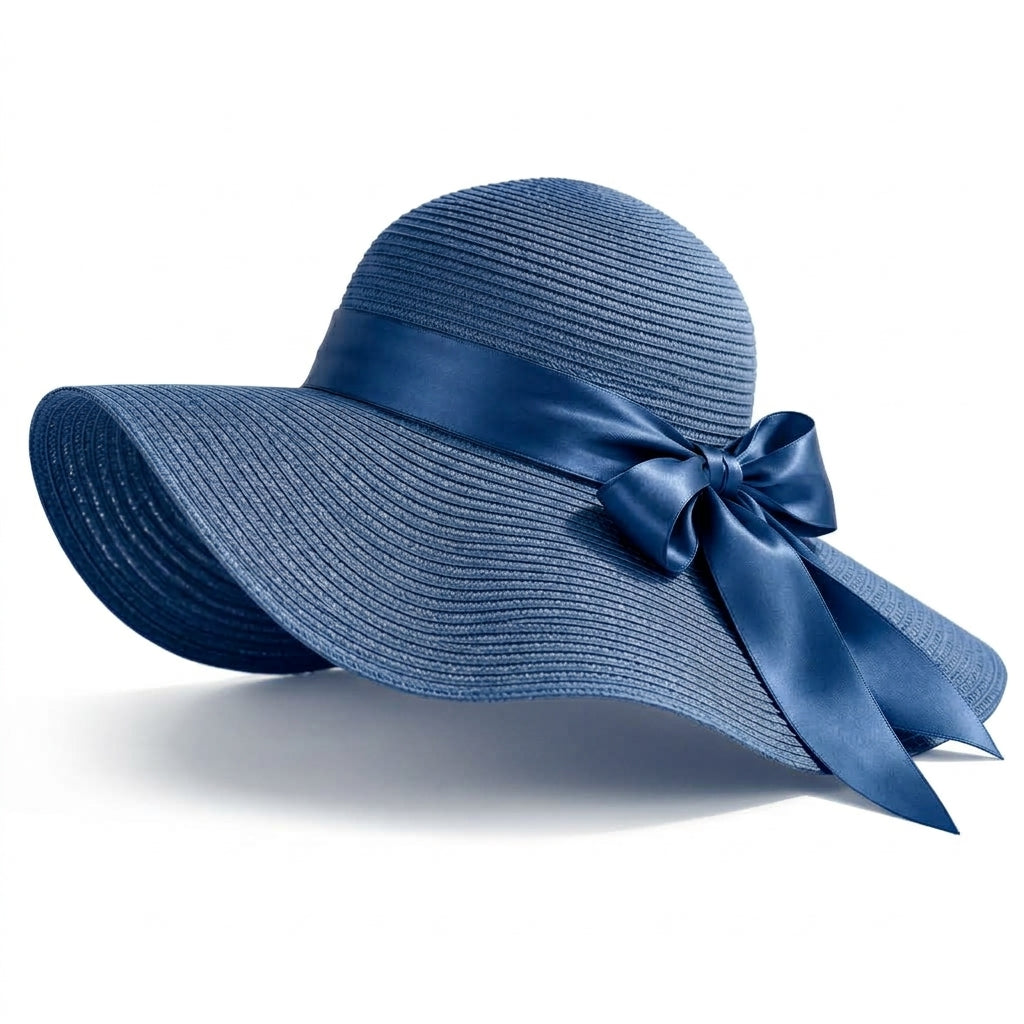 UancNer™ Blush Ribbon Floppy Sun Hat