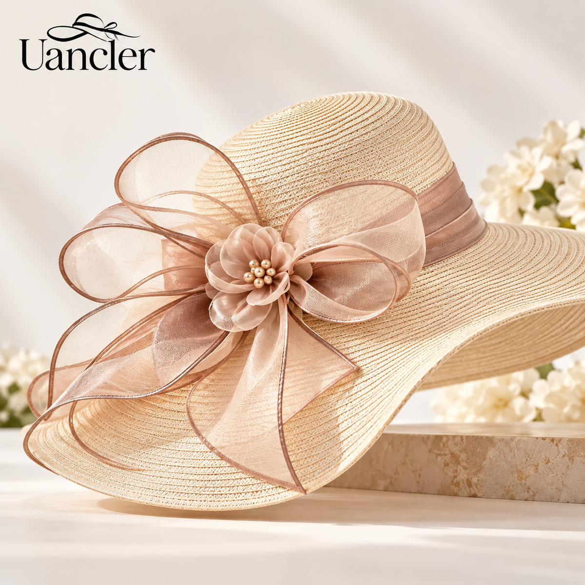 UancNer™ Pearl Blossom Occasion Hat